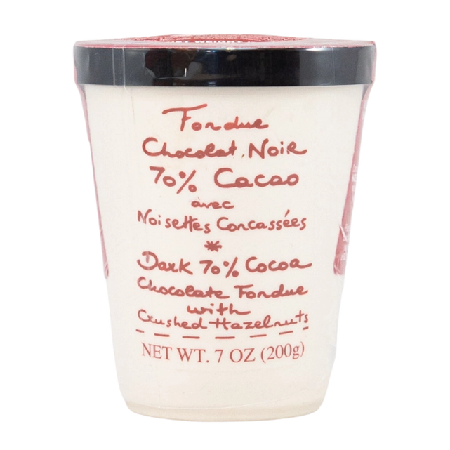 Dark Chocolate Fondue with Hazelnuts