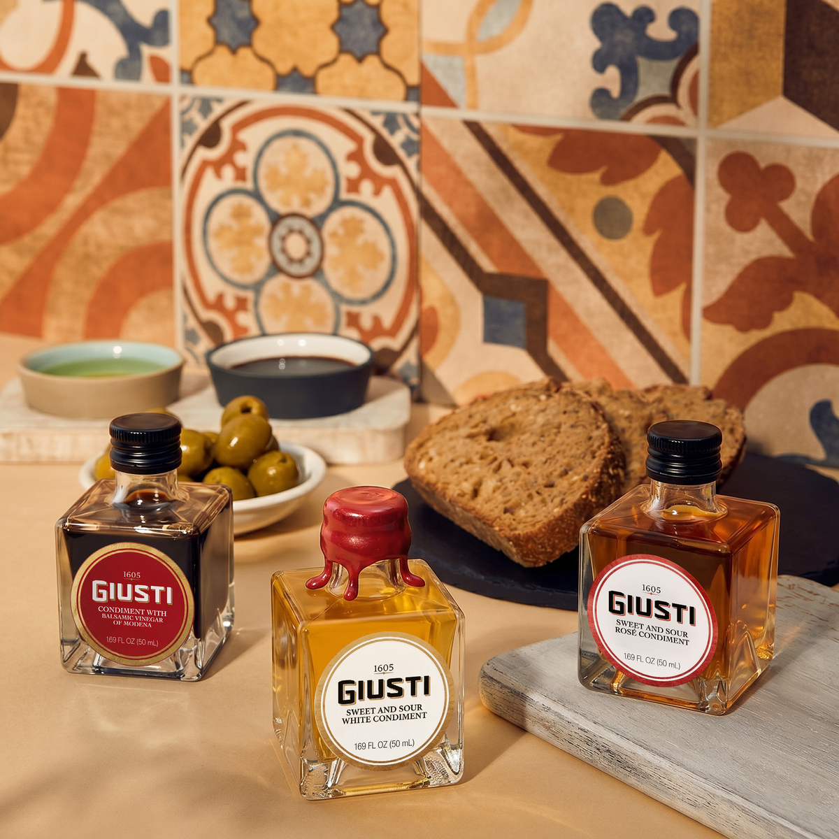 Balsamic Vinegar Trio Set | Rosé, White & Balsamic Condiment