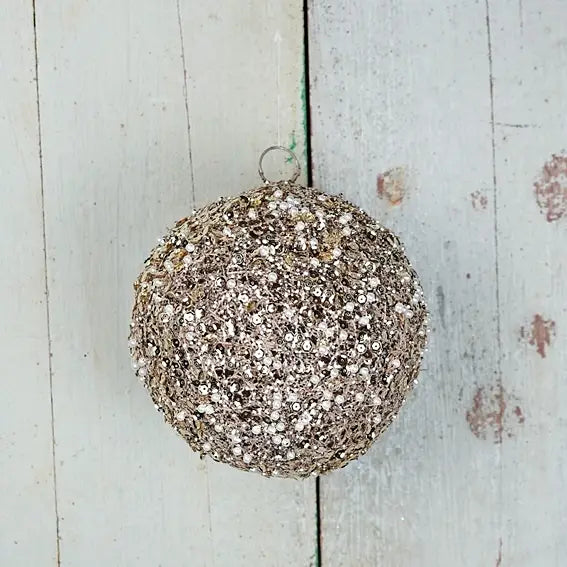 Metallic Glittered Ball