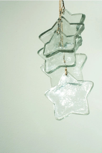 Glass Star Cascade Ornament