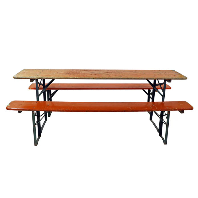 Biergarten Table with Benches