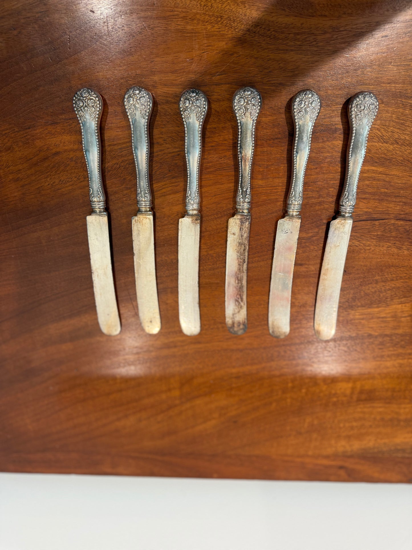 Monogrammed Knives w/ beads