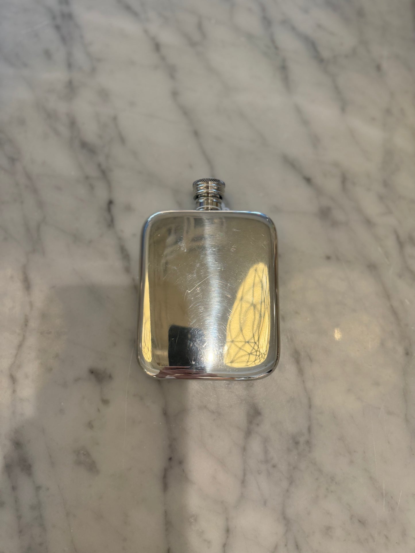 Heavy Duty Kidney Shape Pewter Flask 4oz