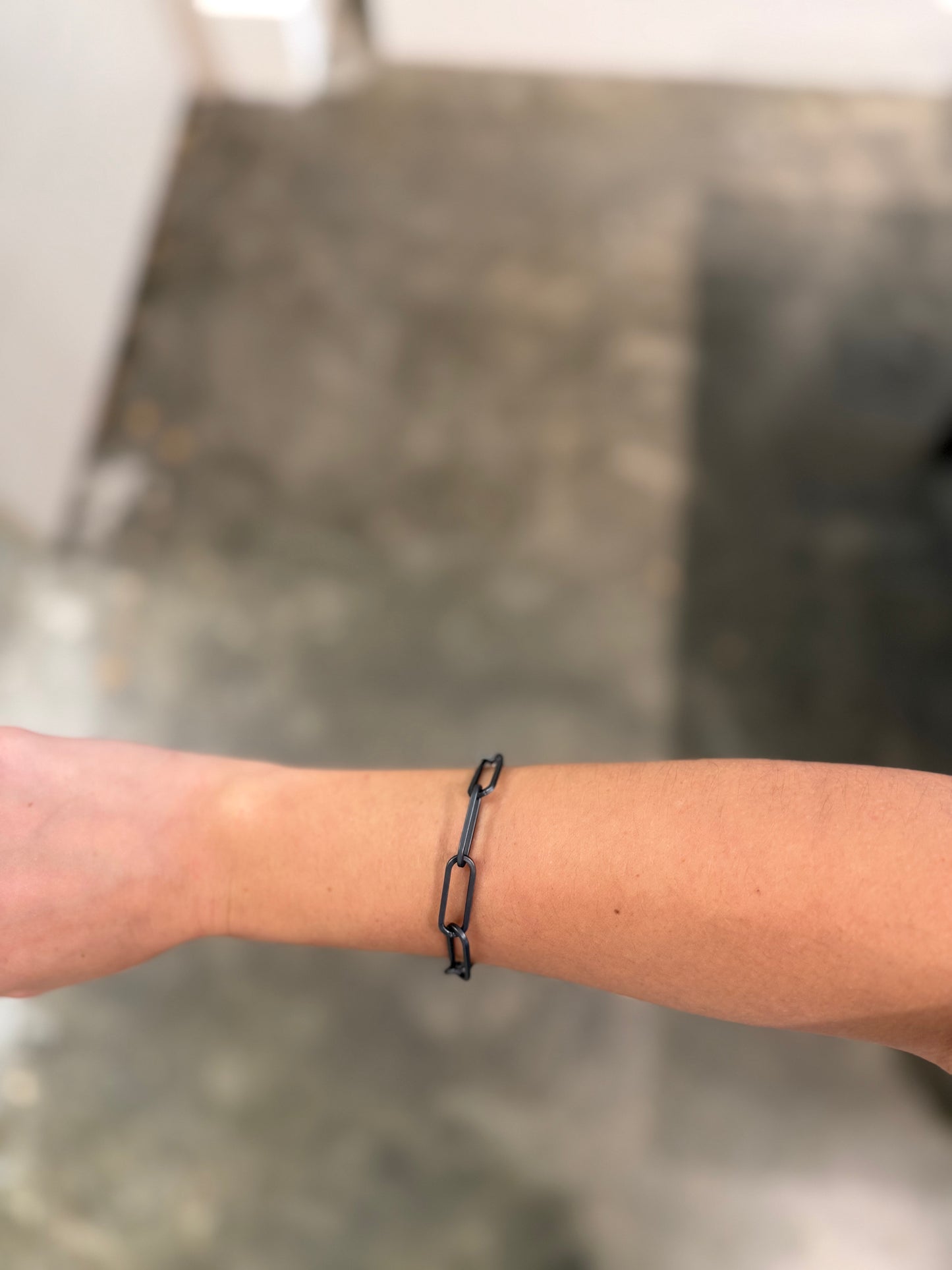 Gunmetal and Gold Chain Bracelet