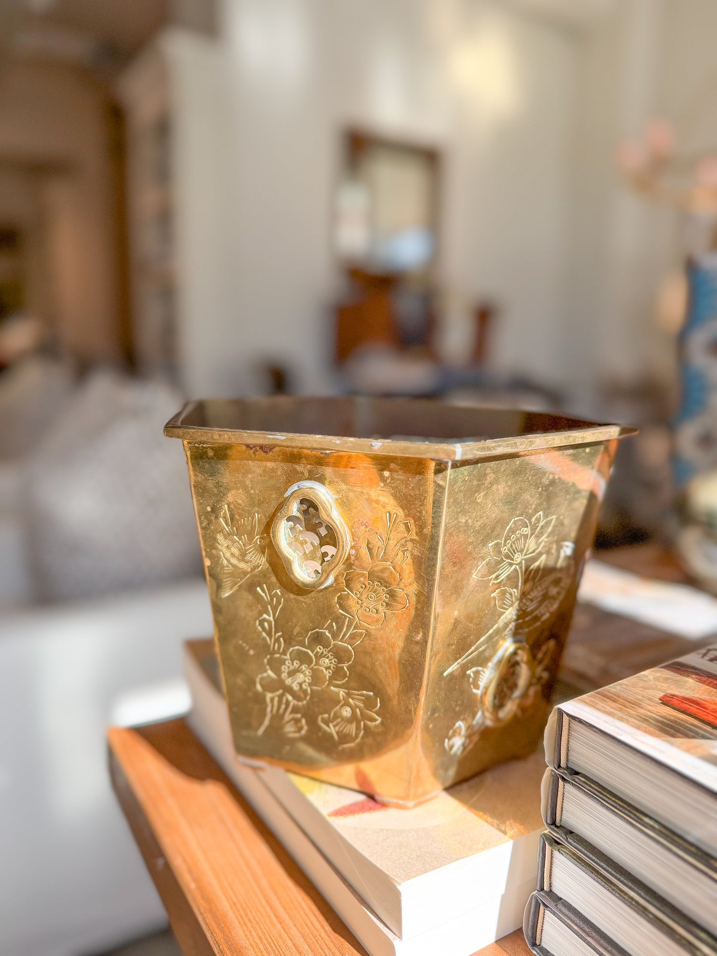 Vintage Brass Cachepot