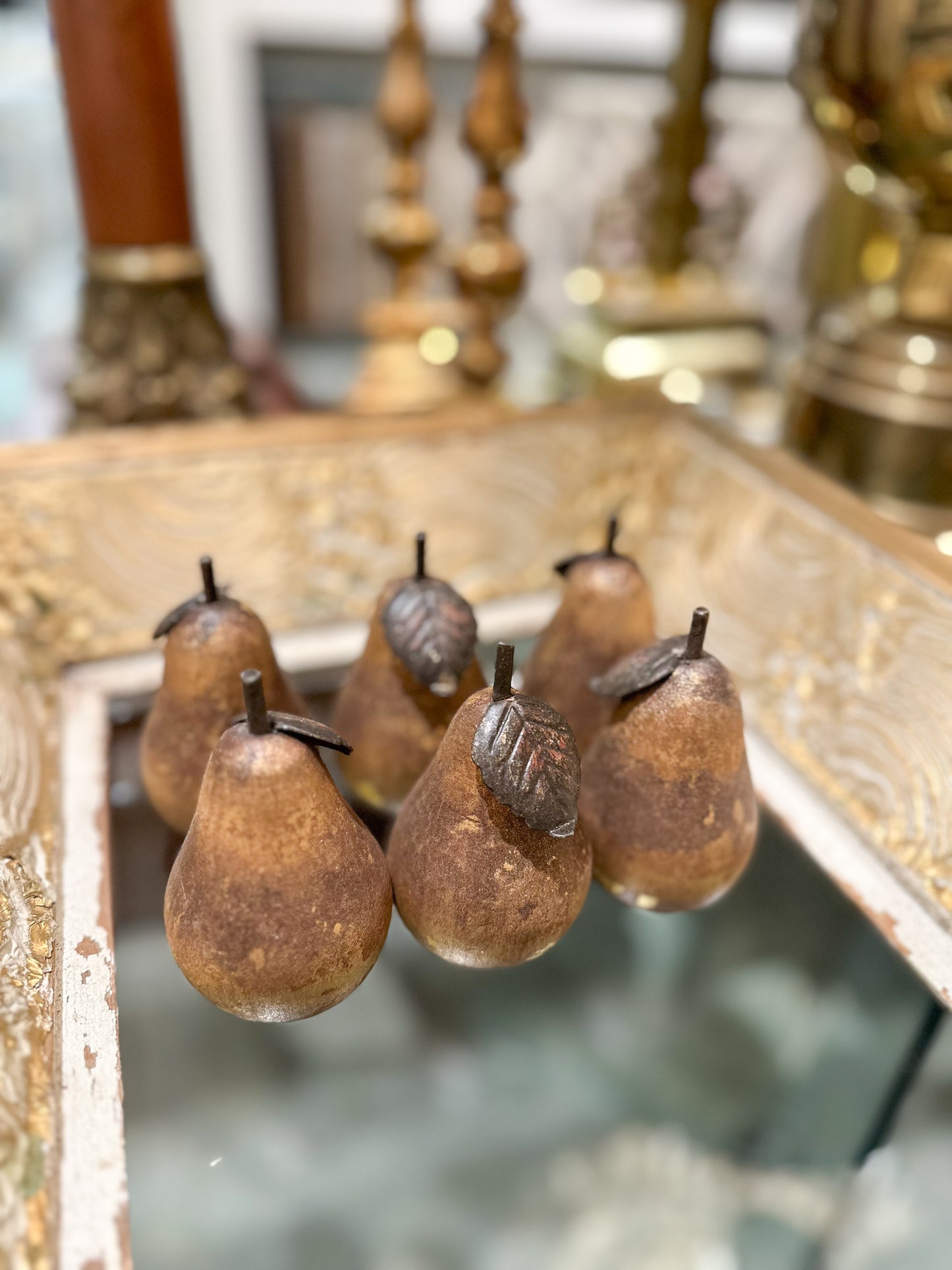 Set of Wooden Pears
