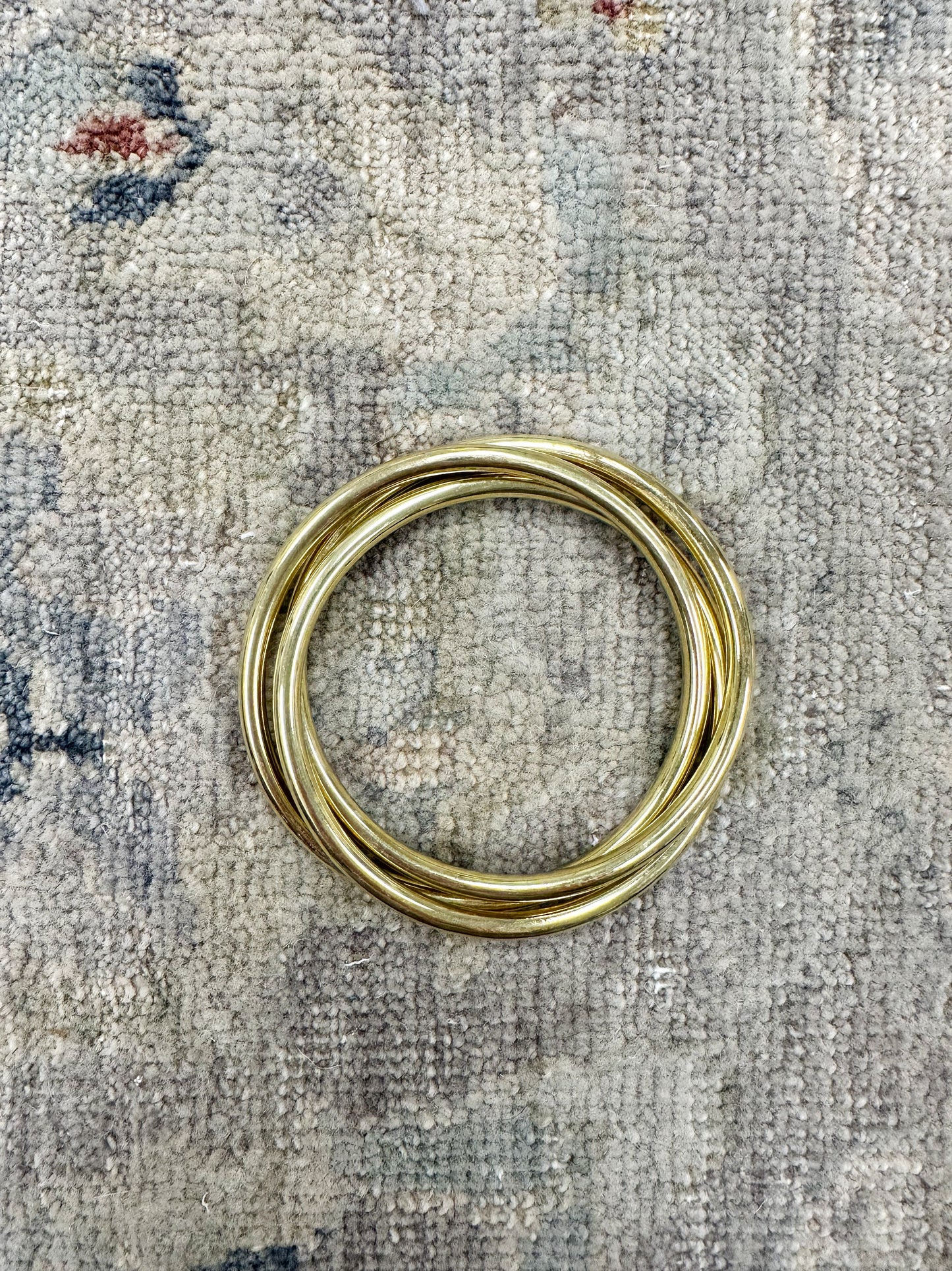 Connected Gold Bangles