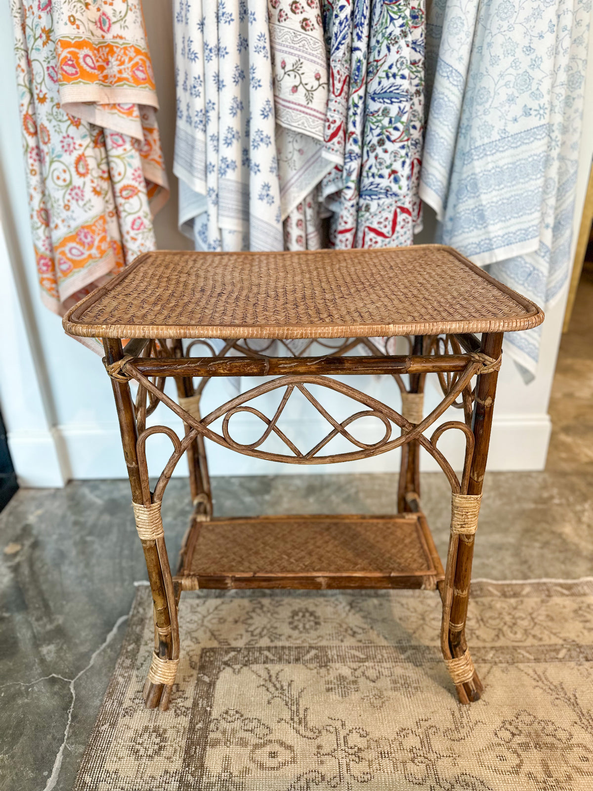 Rattan Side Table