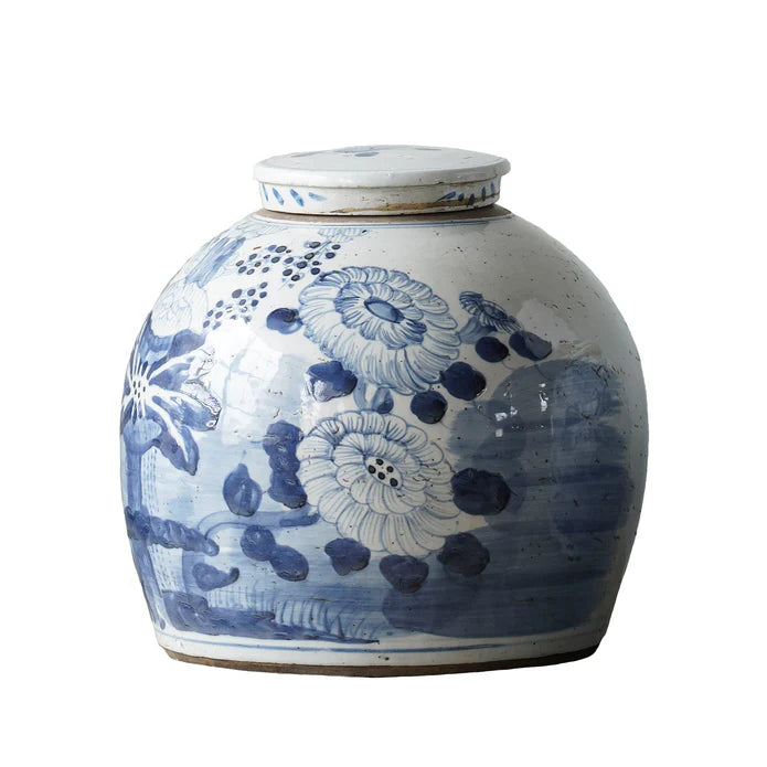 Ginger Jar with Lotus Flower