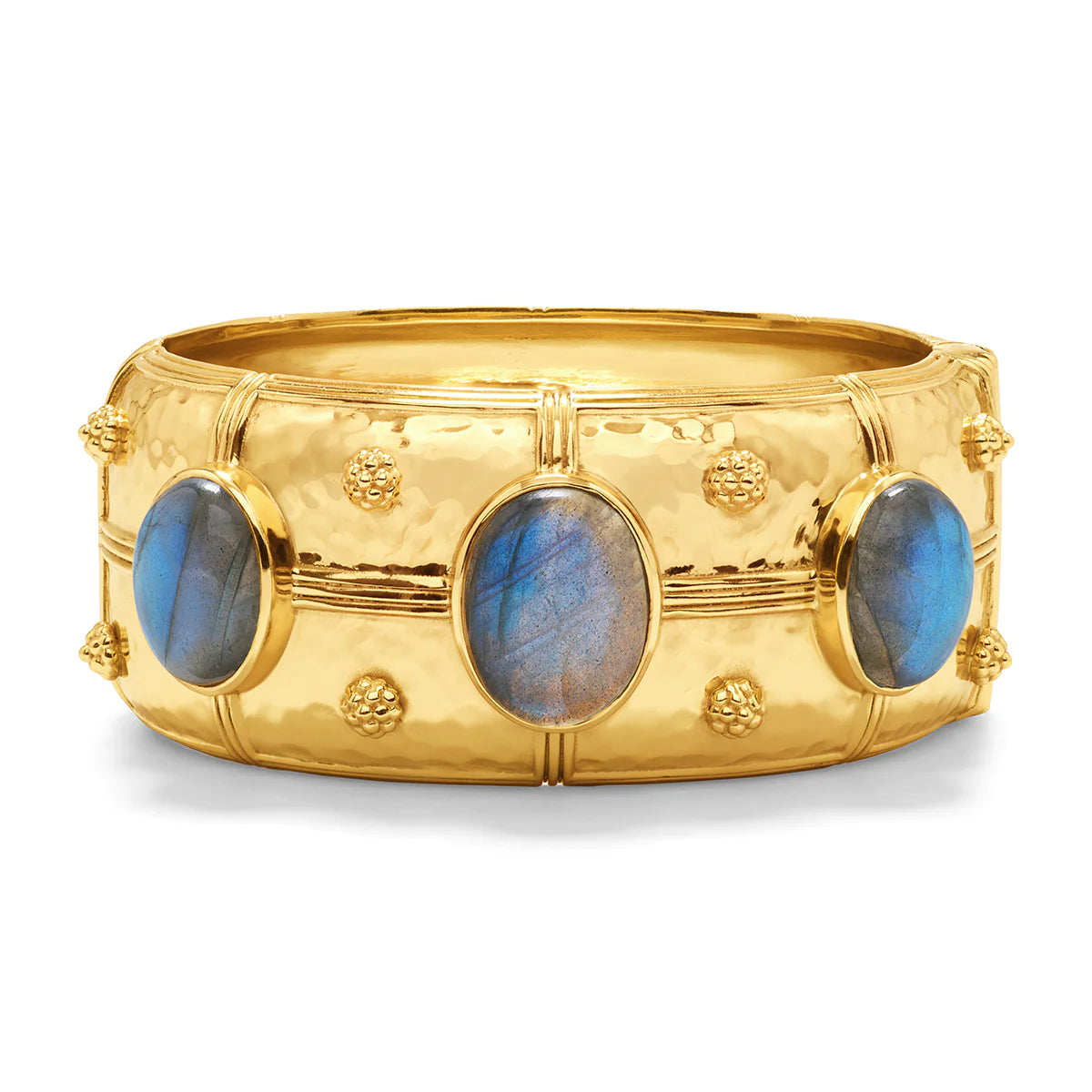 Cleopatra Grande Hinged Bangle - Blue Labradorite