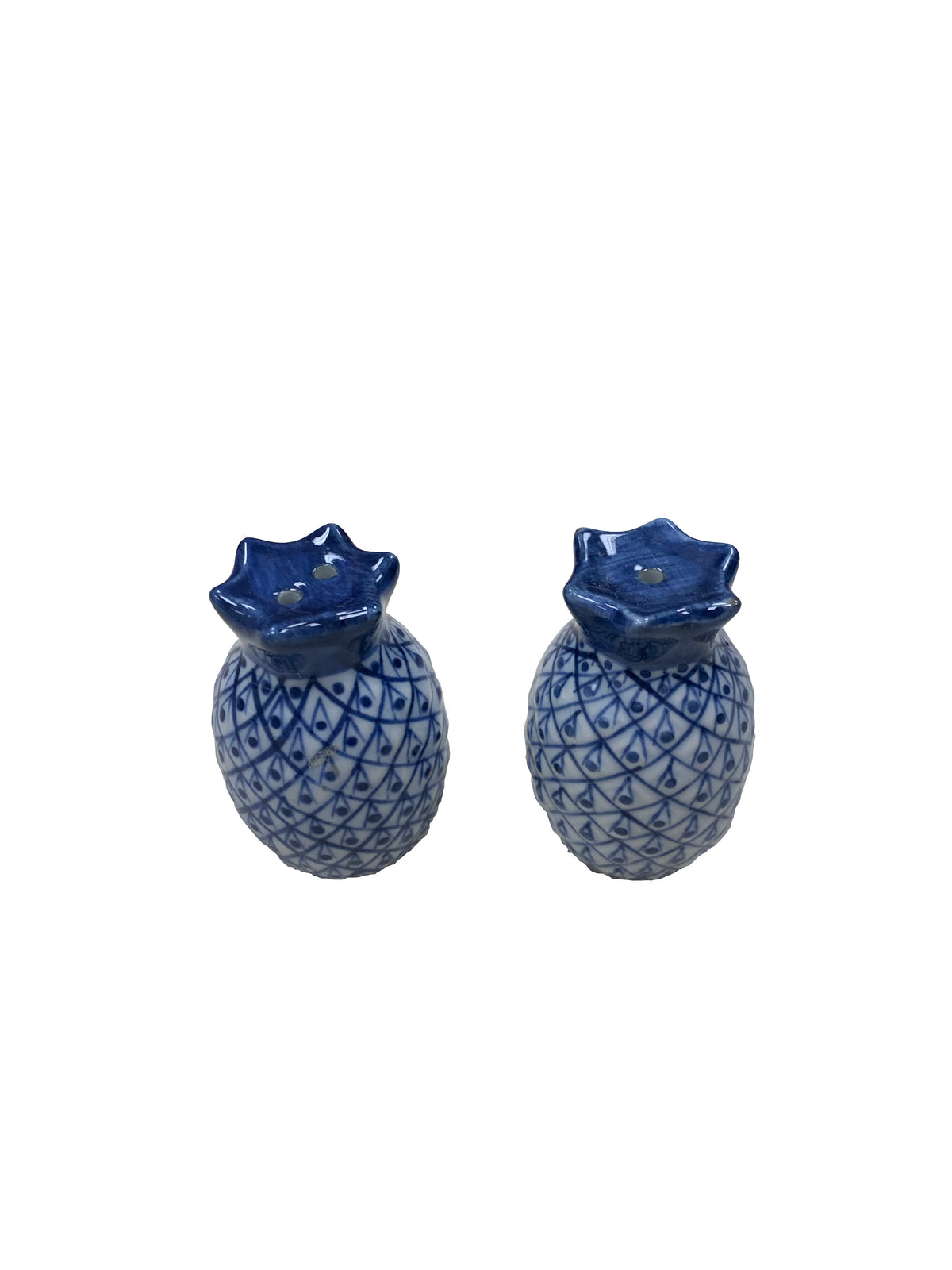 Blue and White Salt and Pepper Shakers