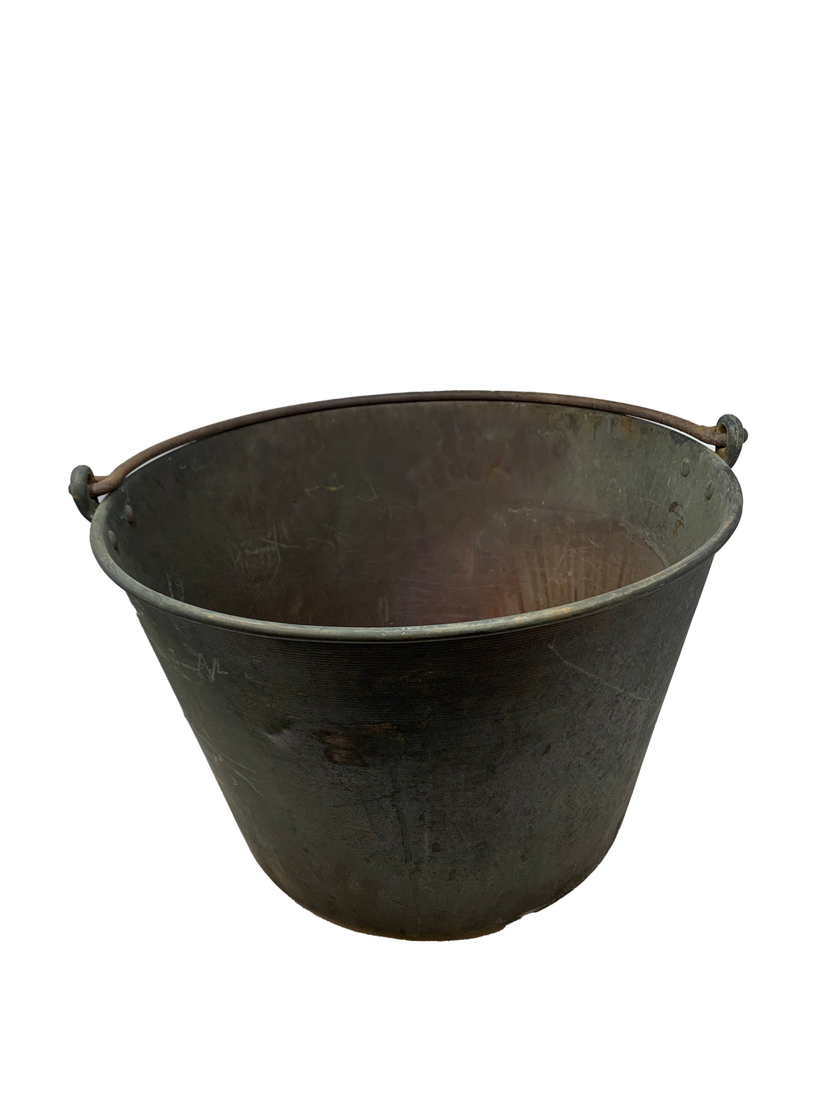Antique Hammered Copper Pot