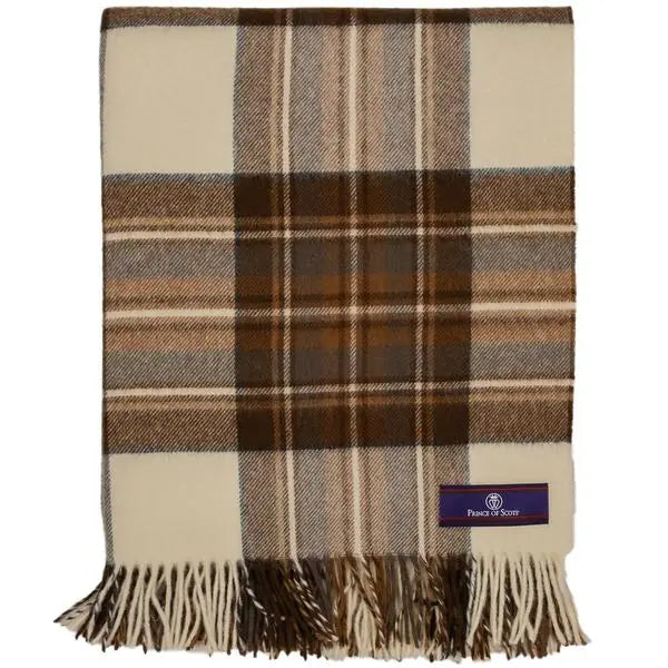 Natural Dress - Highland Tartan Tweed Wool Throw