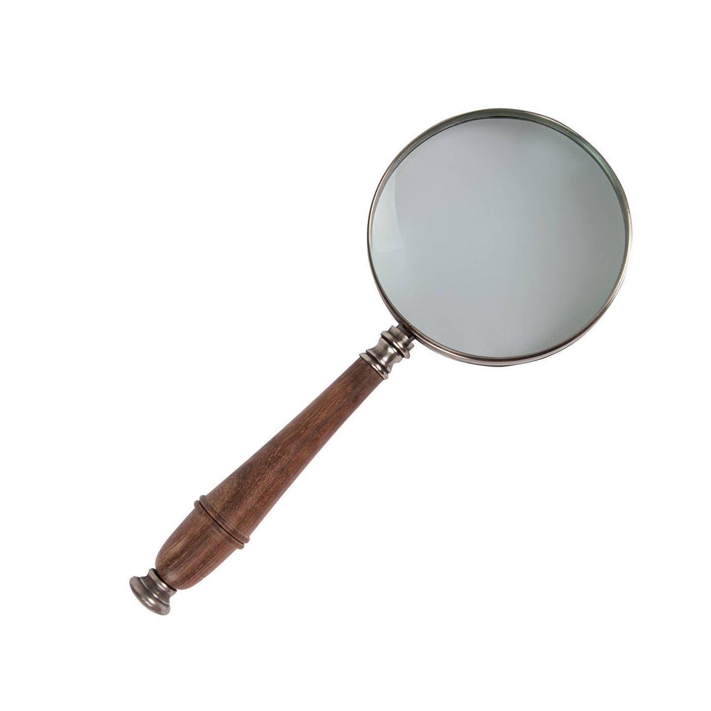 Magnifying Glass with Turned Wood Handle