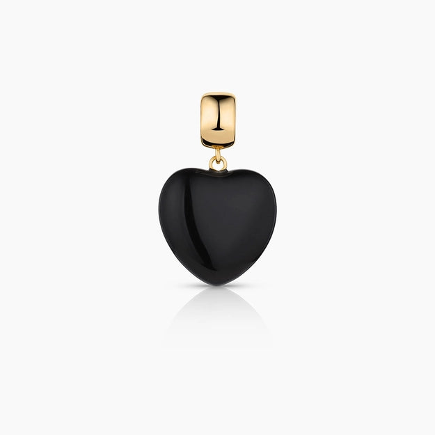 Gemma Onyx Bail Charm