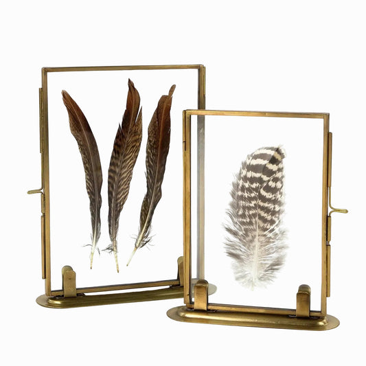 Solid Brass Frame with Stand