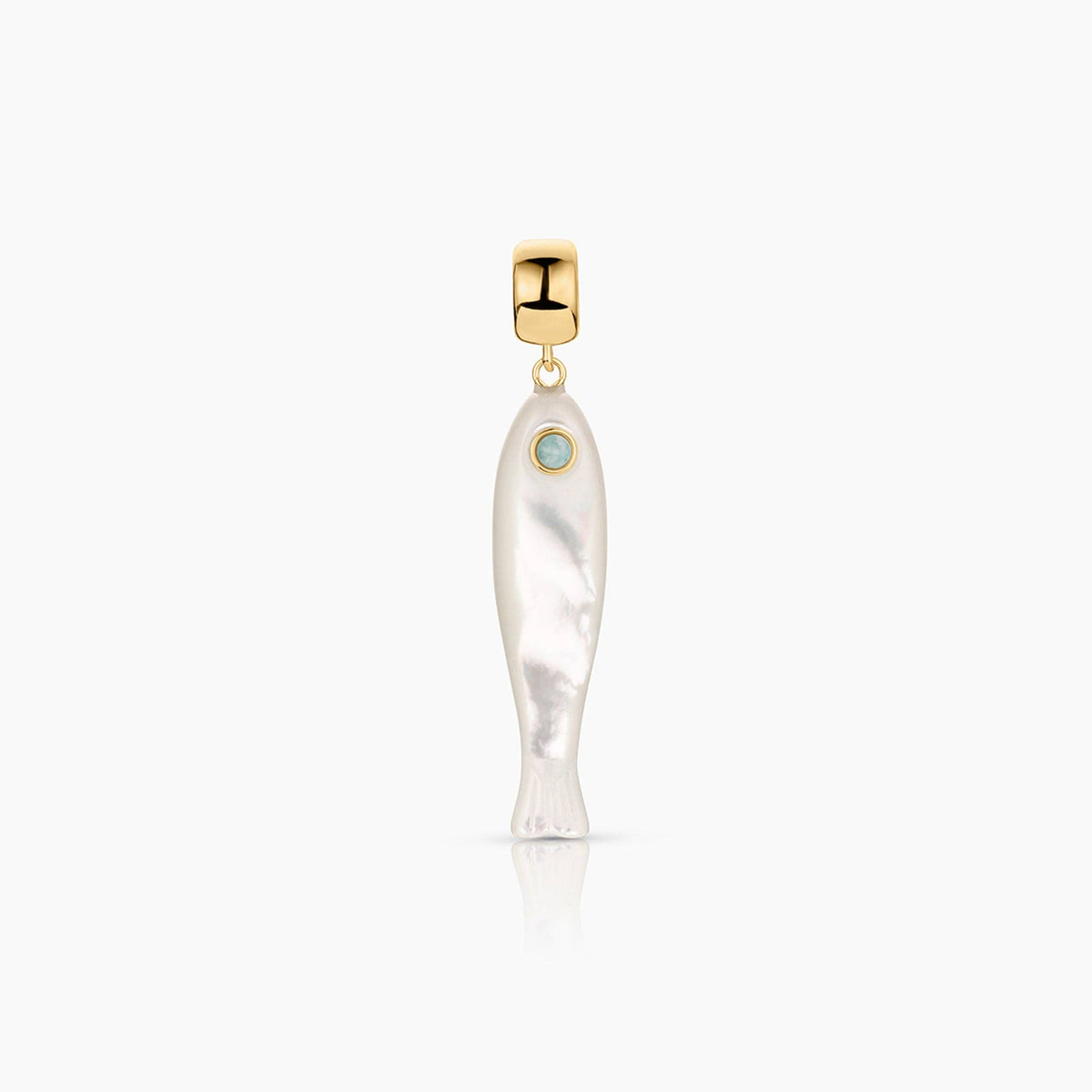 Fortuna Mother Of Pearl Fish Bail Charm