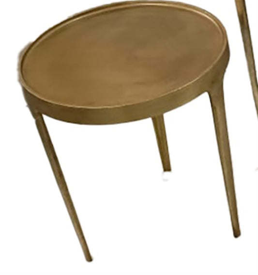 Small Cast Aluminum Brass Table