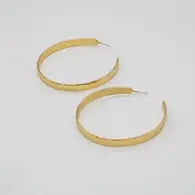 Big Hammered Hoops