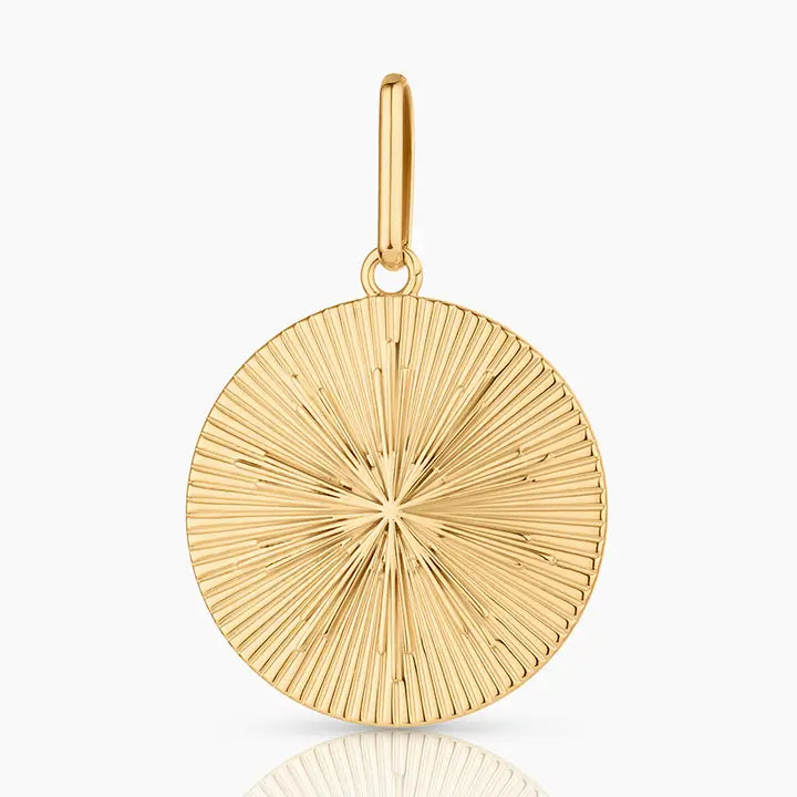 Sundial Coin Charm