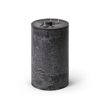 Pillar 4 wick Super Candle with brass tray