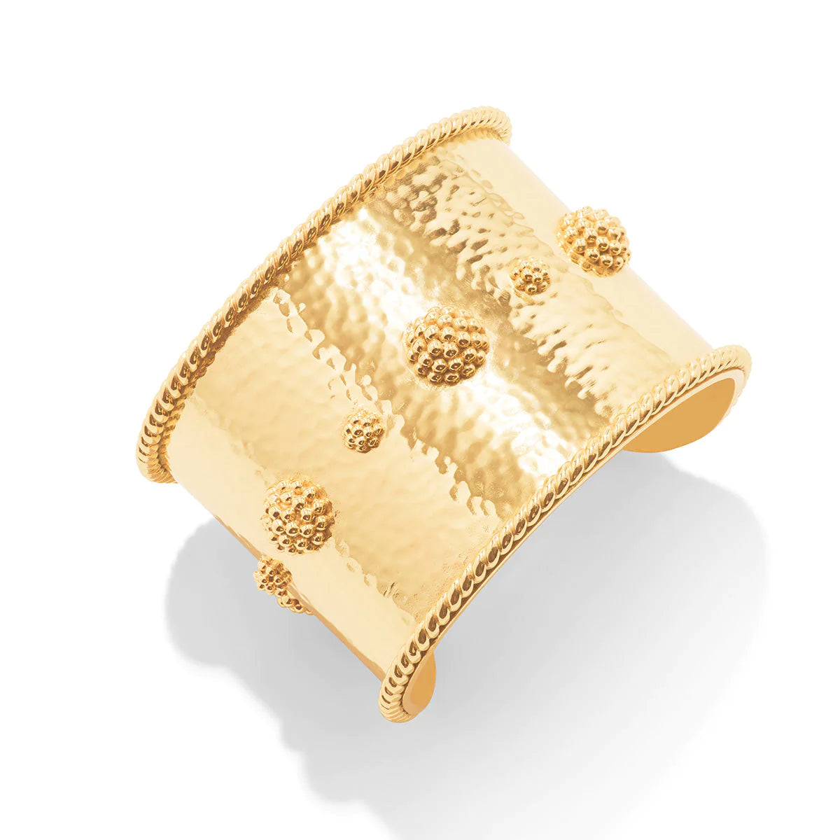 Berry Grande Cuff in Hammered Gold