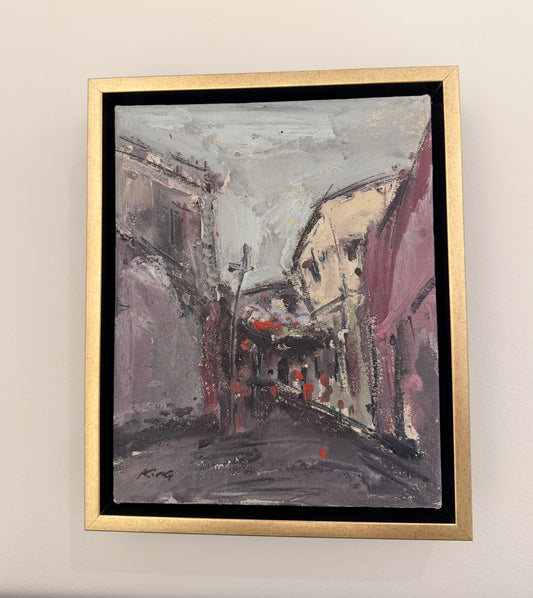 8 x 10 Original Cityscape Abstract