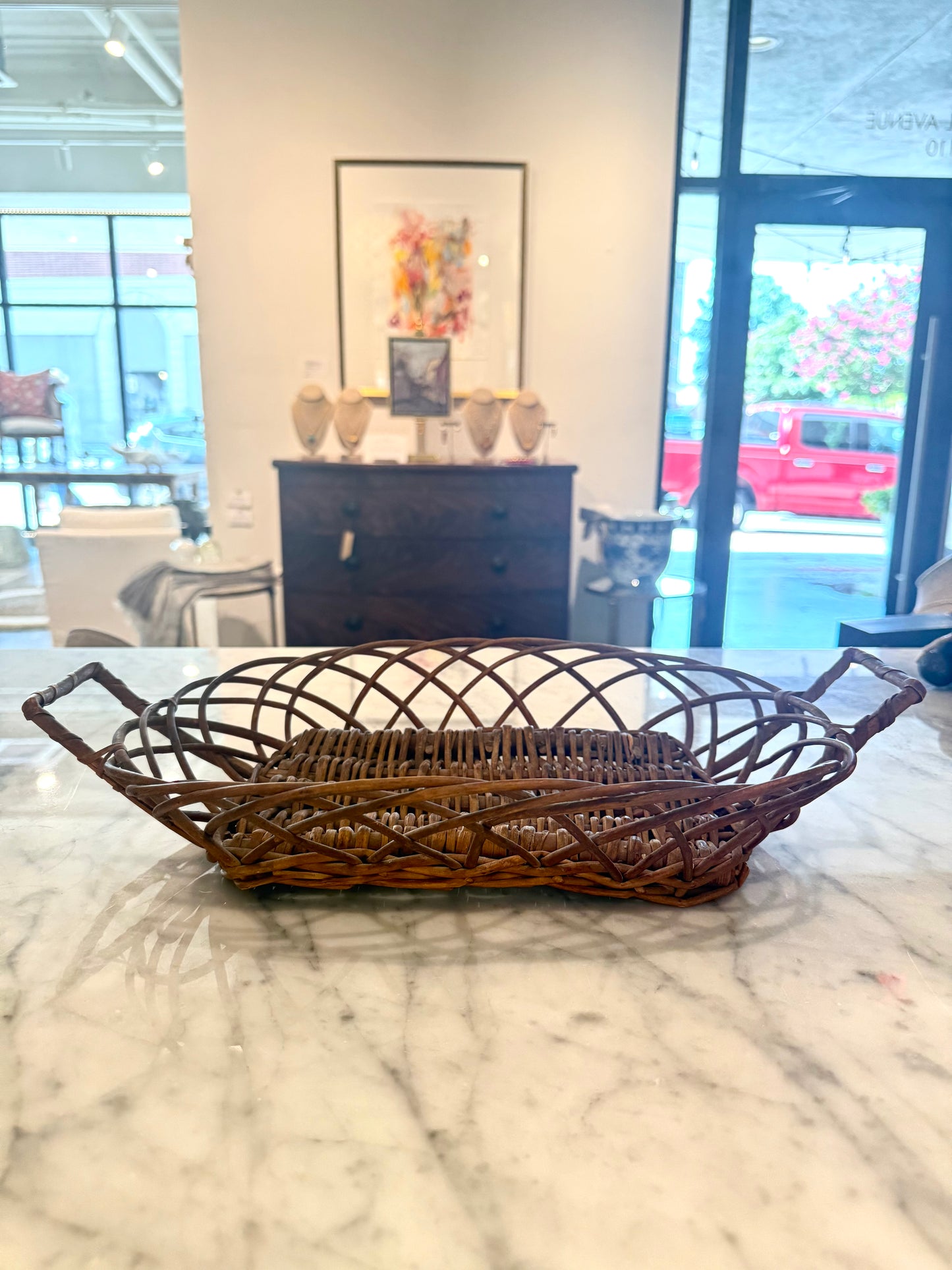 Wicker Gathering Basket