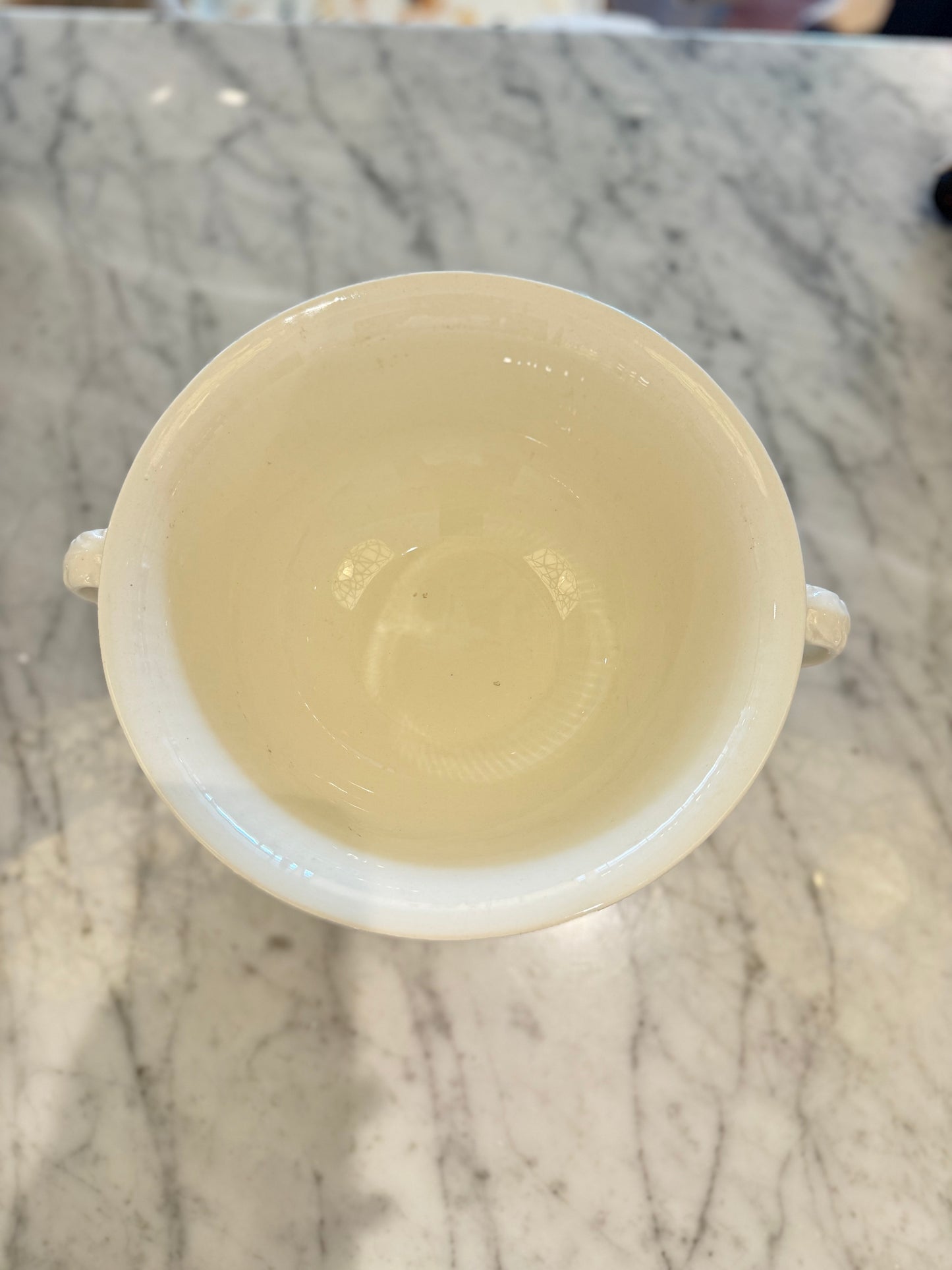 Footed Porcelain Vessel