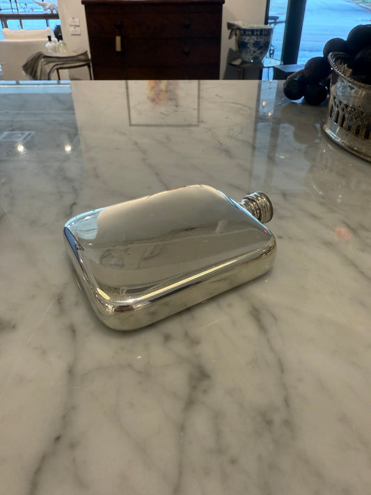 Heavy Duty Kidney Shape Pewter Flask 4oz