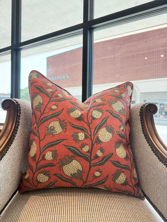 Schumacher Thistle Vine Pillow Pair
