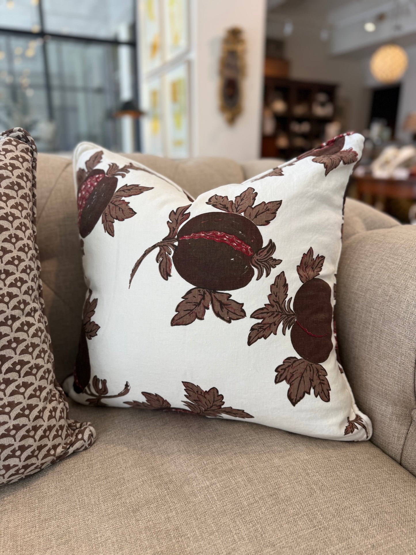 Floral Pomagranate Pillow Pair