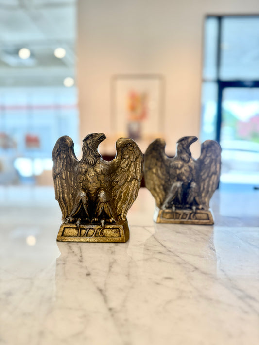 Pair of Brass Eagle Bookends