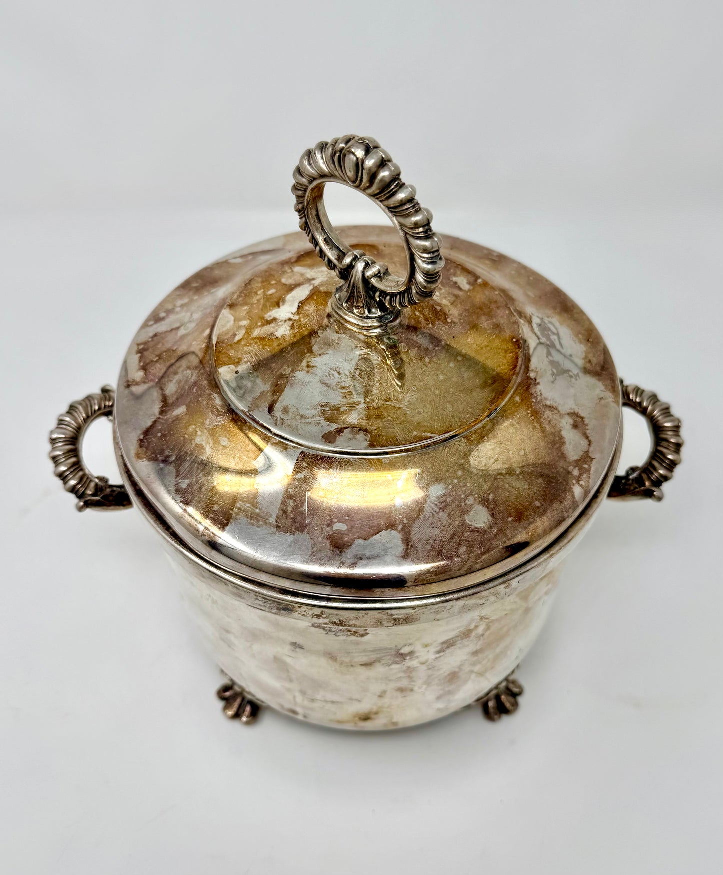 Short Silver Ice Bucket
