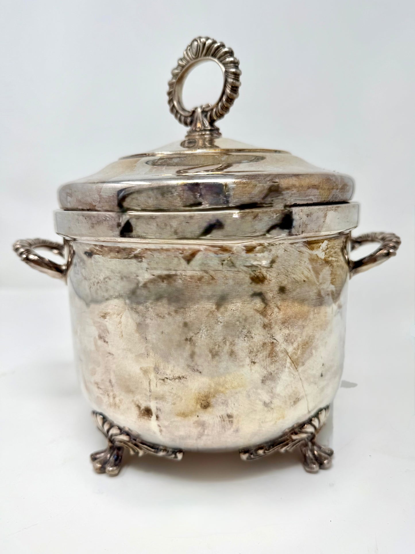 Short Silver Ice Bucket