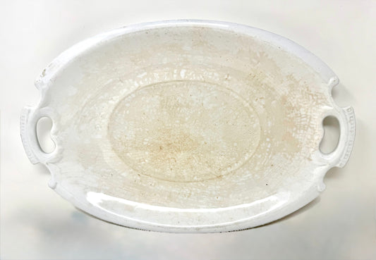 Ironstone Platter With Handles