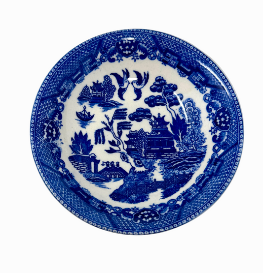 Classic Blue and White Bowl Scene