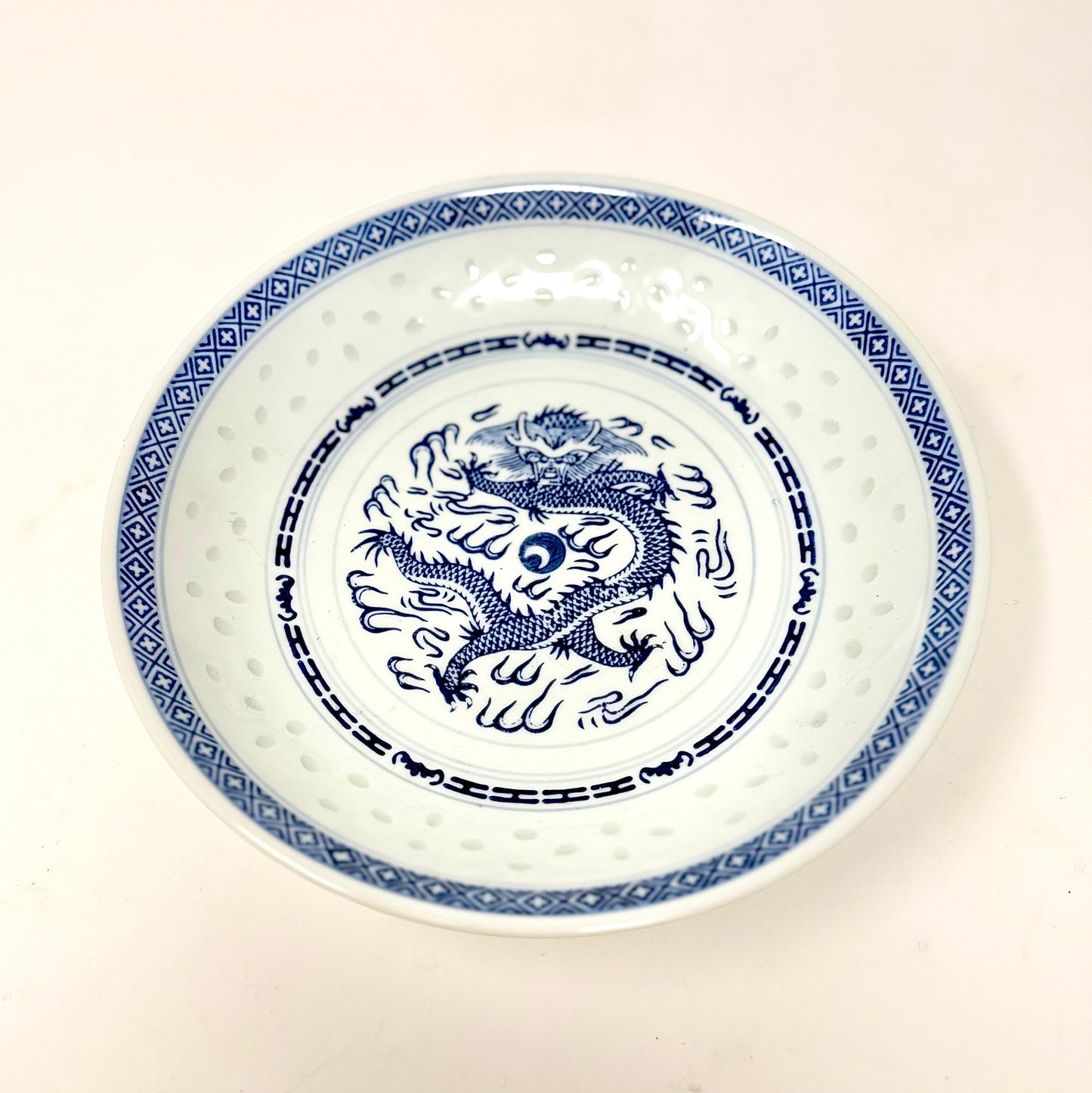 Blue and White Rice Bowl