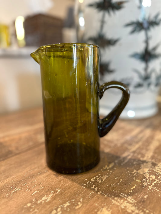 Moroccan Amber Glass Carafe