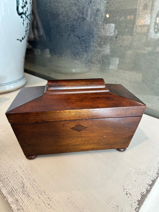 English Wood Tea Caddy