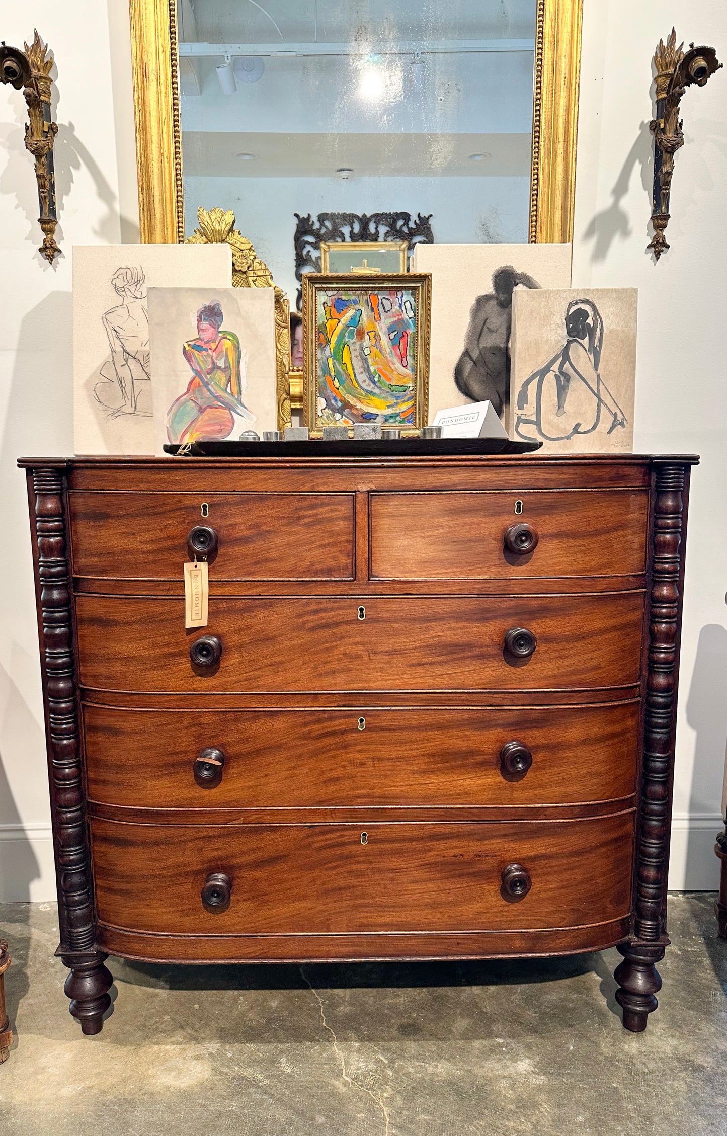 Bow Front Chest of Drawers