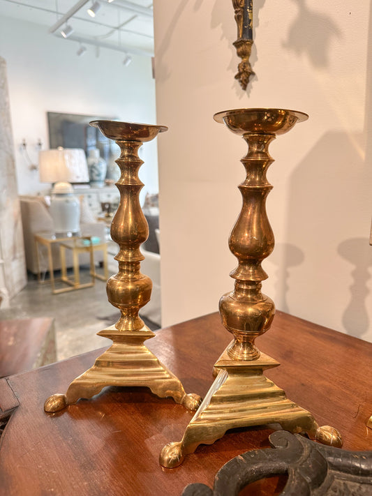 Pair of Brass Candlesticks