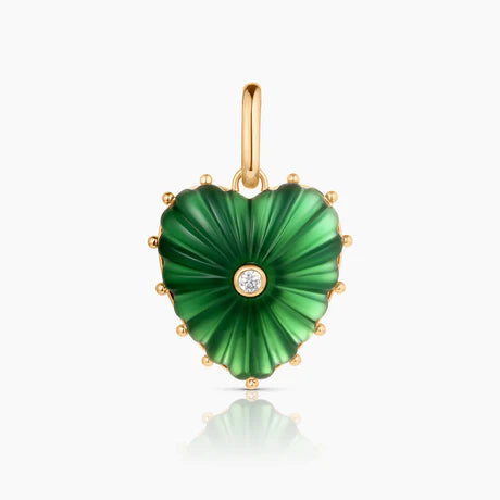 Malene Green Jade Clip Charm