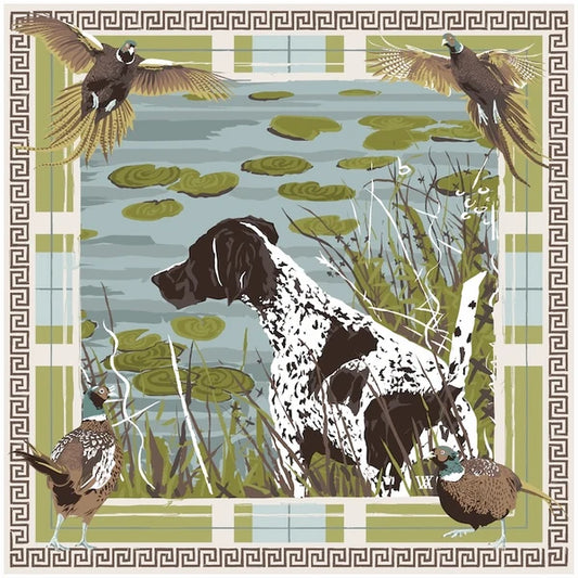 Pheasant Watch Silk Scarf