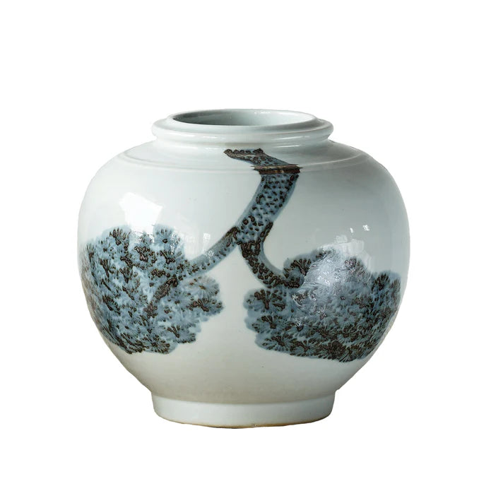 Jingdezhen Hand-Painted Storage Jar with Branch