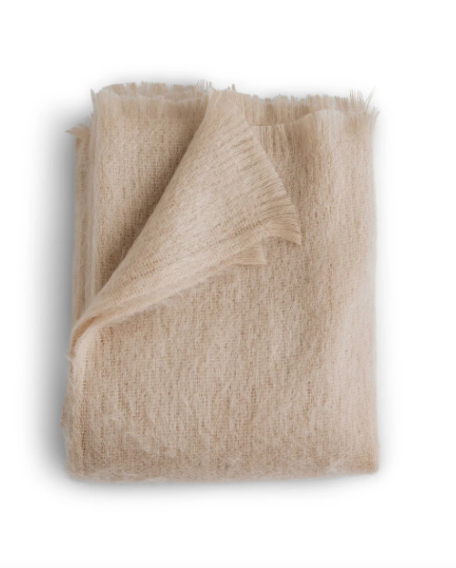Mohair Throw - Rose