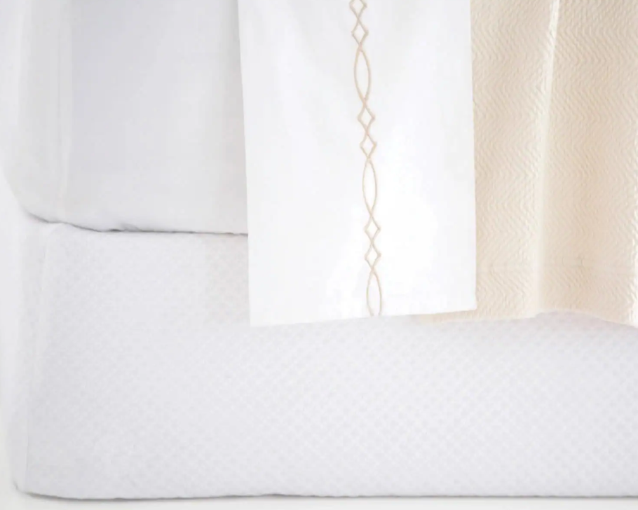 Petite Trellis Matelasse Box Spring Cover