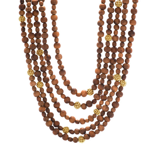 Eart Goddess 5 Strand  Teak