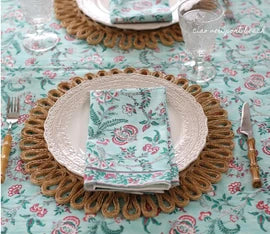 Lilibet Cranberry Mint Napkin - Set of 4
