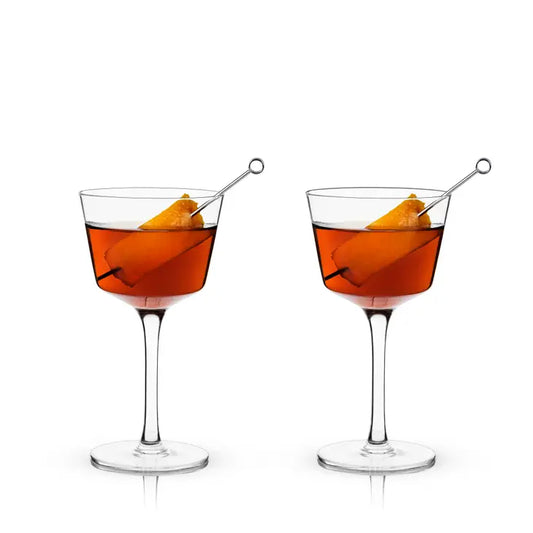 Raye: Nick and Nora Glasses - mSet of 4